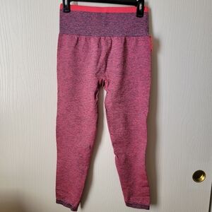 NWT SPANX Pink Fuschia Seamless Sculpt Leggings Size Large